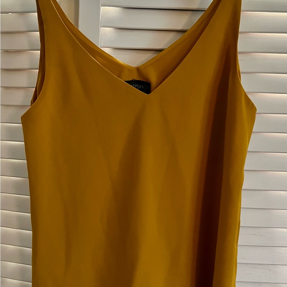 Topshop Mustard Yellow Women's Top